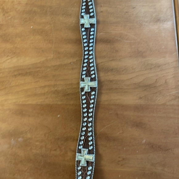 BLAZIN Roxx NWOT Genuine Leather Belt Size Medium main image 13
